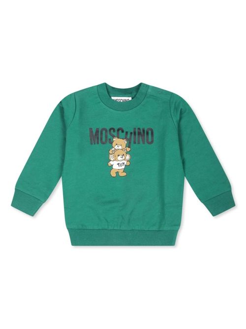 sweatshirt girl green MOSCHINO KIDS | MUF05JLCA14/30139